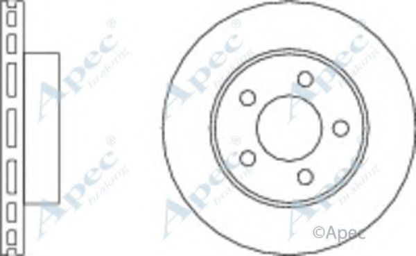 Тормозной диск APEC braking DSK795
