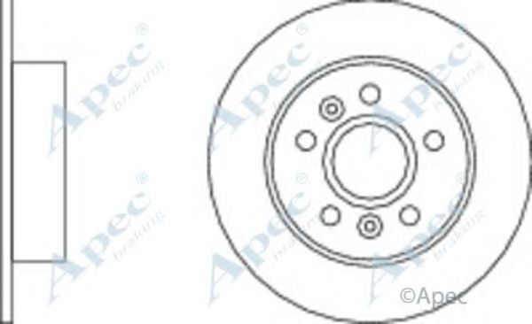 Тормозной диск APEC braking DSK803