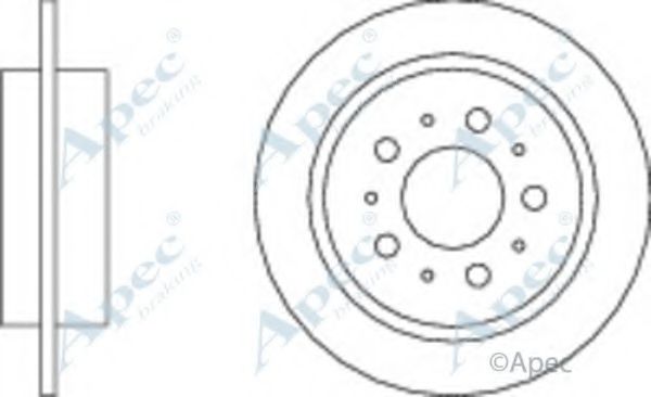 Тормозной диск APEC braking DSK811