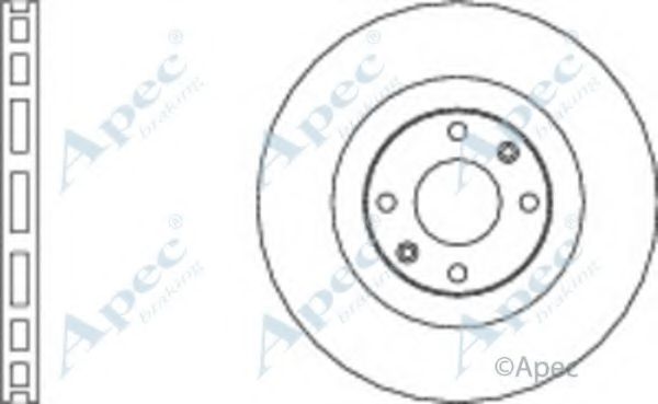 Тормозной диск APEC braking DSK970