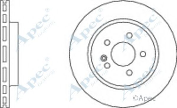 Тормозной диск APEC braking DSK973