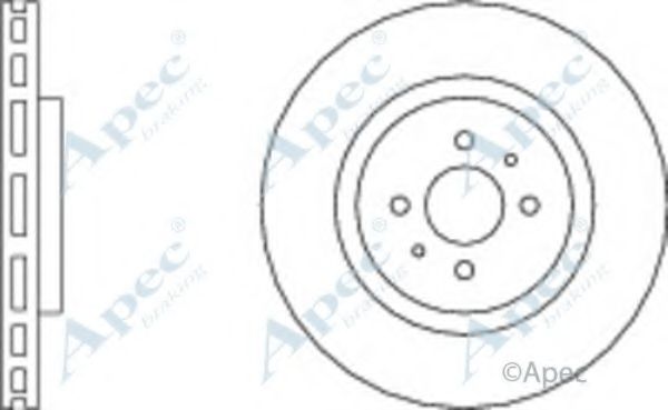 Тормозной диск APEC braking DSK975