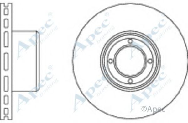 Тормозной диск APEC braking DSK202