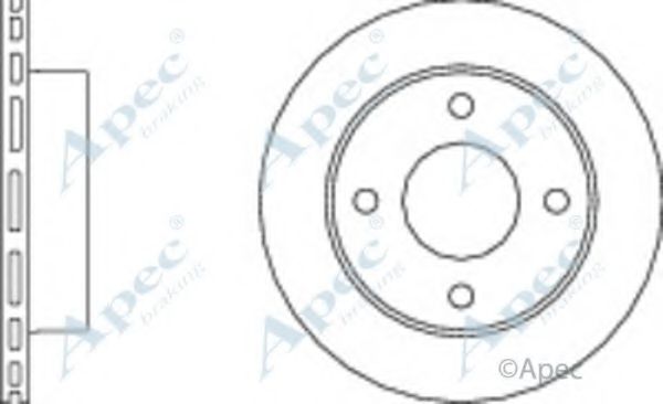 Тормозной диск APEC braking DSK235