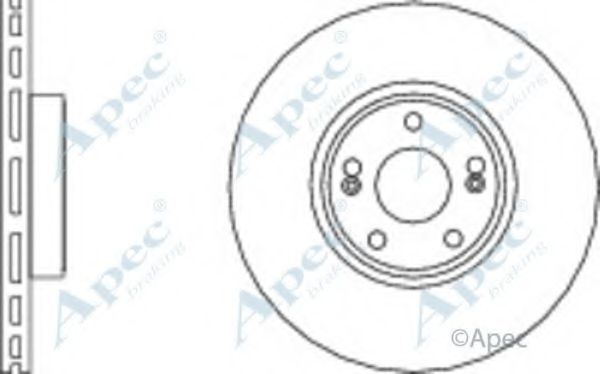 Тормозной диск APEC braking DSK2653