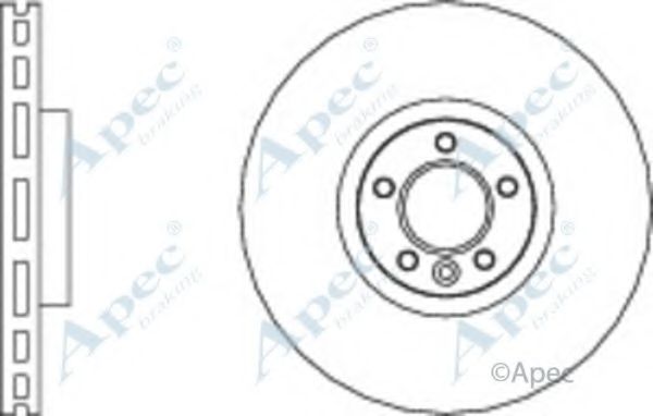 Тормозной диск APEC braking DSK2835