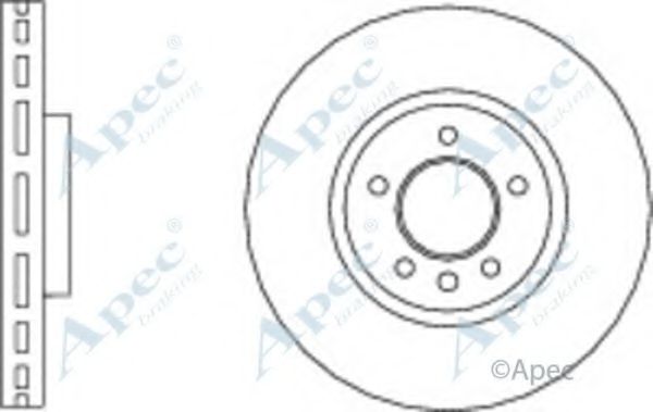 Тормозной диск APEC braking DSK2883