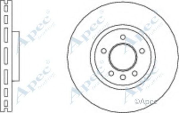 Тормозной диск APEC braking DSK2884