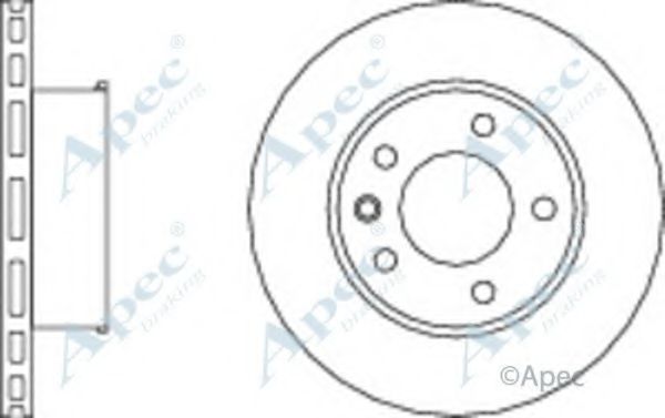 Тормозной диск APEC braking DSK2934