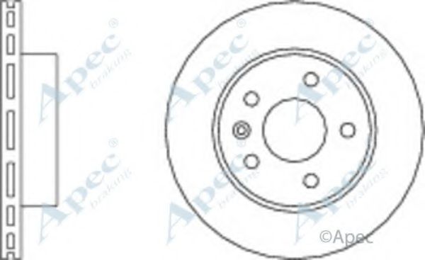 Тормозной диск APEC braking DSK682