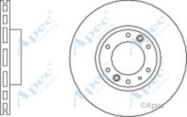 Тормозной диск APEC braking DSK3009