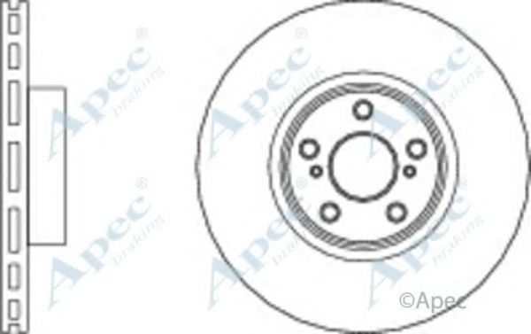 Тормозной диск APEC braking DSK3027