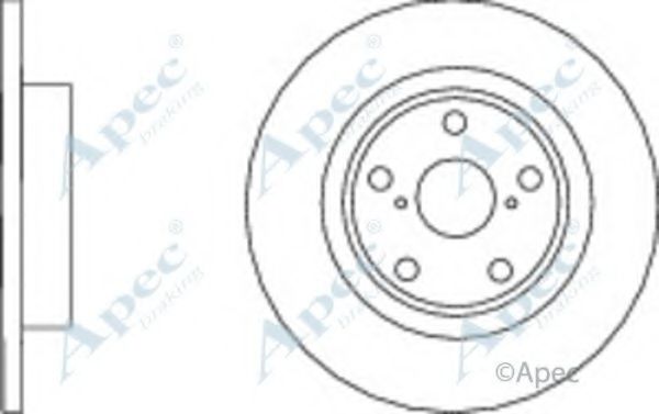 Тормозной диск APEC braking DSK3053