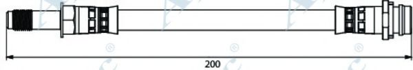 Тормозной шланг APEC braking HOS3920