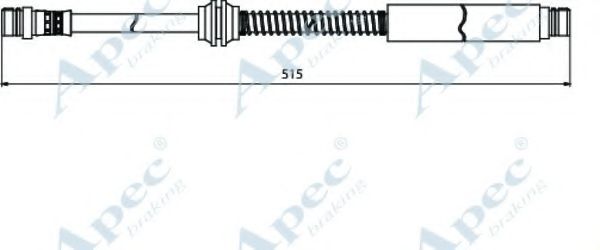 Тормозной шланг APEC braking HOS3942