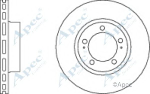Тормозной диск APEC braking DSK3067