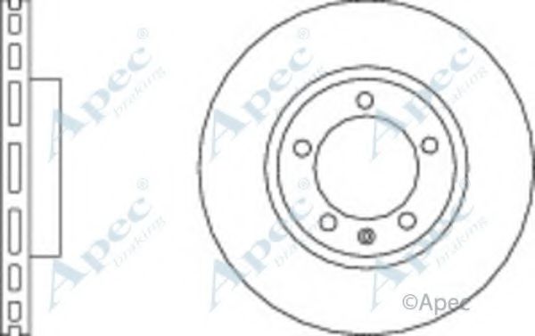 Тормозной диск APEC braking DSK3073