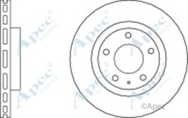 Тормозной диск APEC braking DSK3079