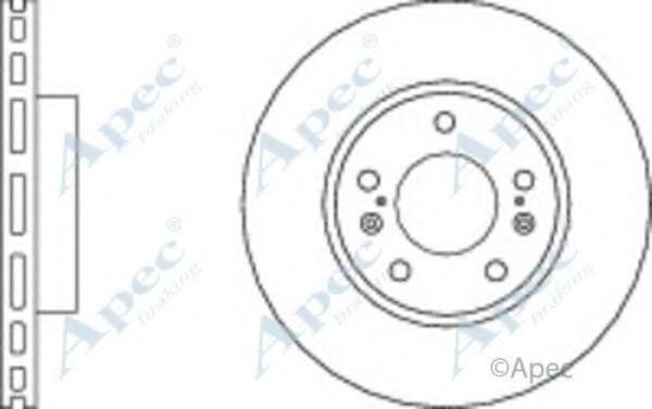 Тормозной диск APEC braking DSK3080