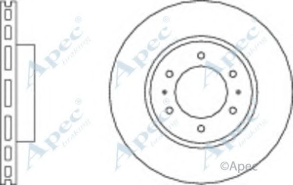 Тормозной диск APEC braking DSK3082