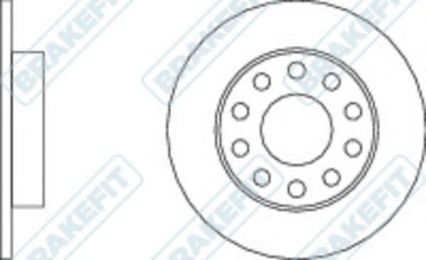 Тормозной диск APEC braking DK6084