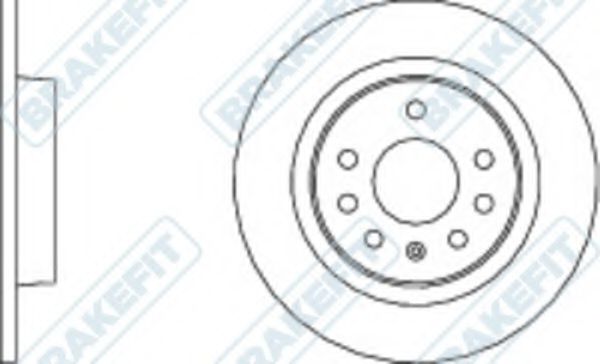 Тормозной диск APEC braking DK6008