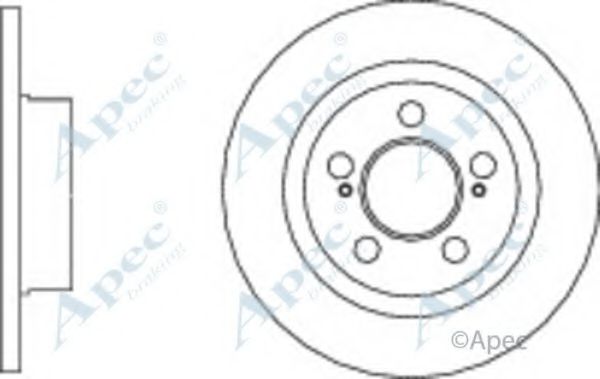 Тормозной диск APEC braking DSK3095