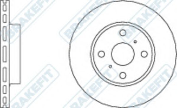 Тормозной диск APEC braking DK6196