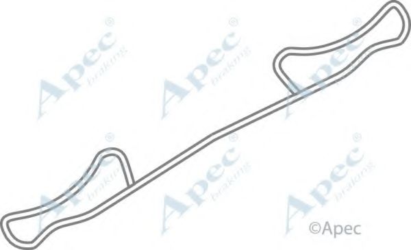 Комплектующие, тормозные колодки APEC braking KIT563
