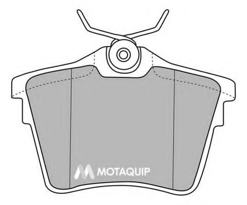Комплект тормозных колодок, дисковый тормоз MOTAQUIP LVXL1163