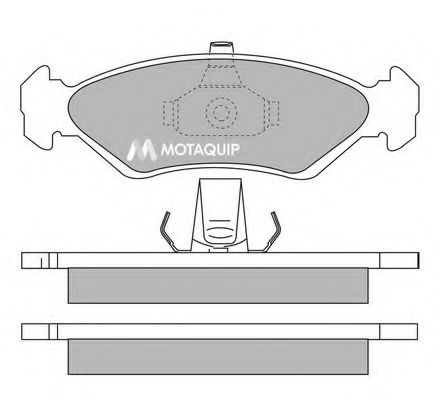 Комплект тормозных колодок, дисковый тормоз MOTAQUIP LVXL154