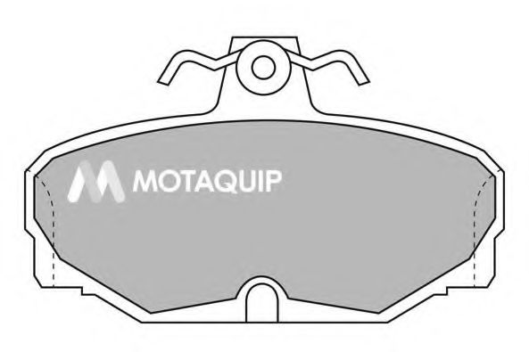 Комплект тормозных колодок, дисковый тормоз MOTAQUIP LVXL520