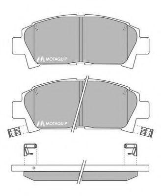 Комплект тормозных колодок, дисковый тормоз MOTAQUIP LVXL735