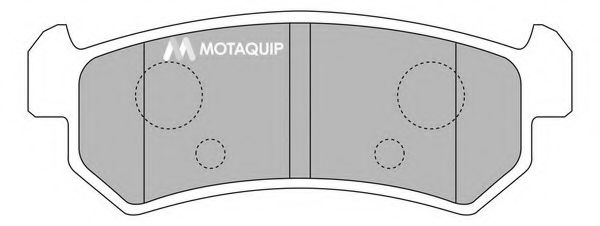 Комплект тормозных колодок, дисковый тормоз MOTAQUIP LVXL1177