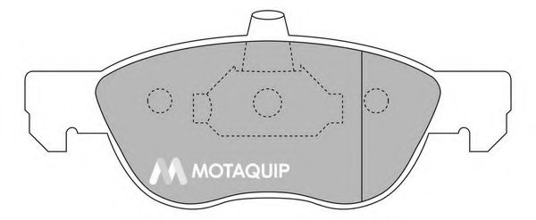 Комплект тормозных колодок, дисковый тормоз MOTAQUIP LVXL1182