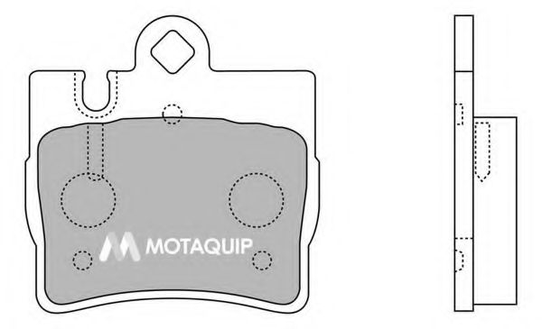 Комплект тормозных колодок, дисковый тормоз MOTAQUIP LVXL1235