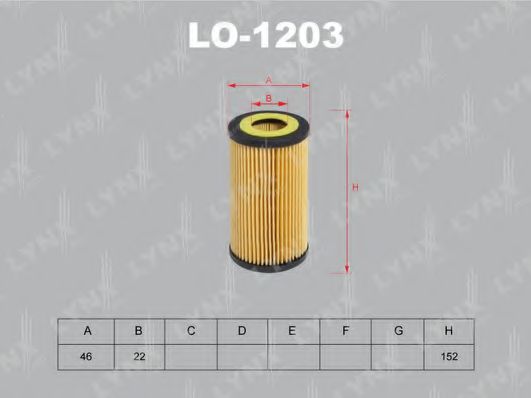 Масляный фильтр LYNXauto LO-1203