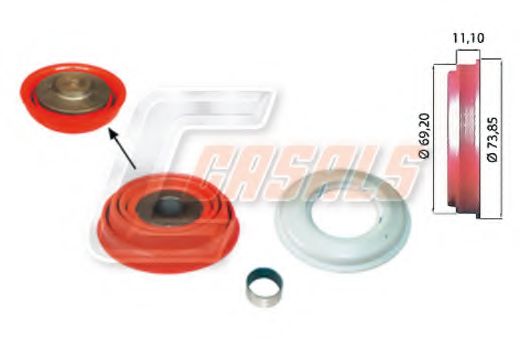 Ремкомплект, тормозной суппорт CASALS MD695