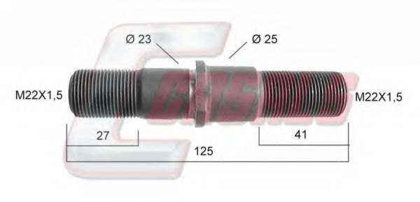 Болт крепления колеса LECINENA 312504