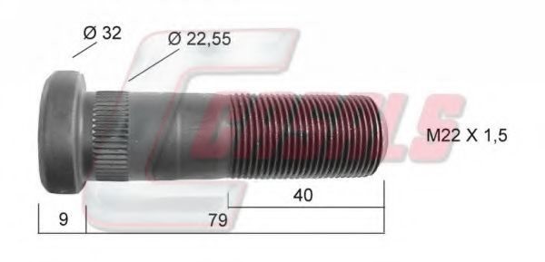 Болт крепления колеса CASALS 21211