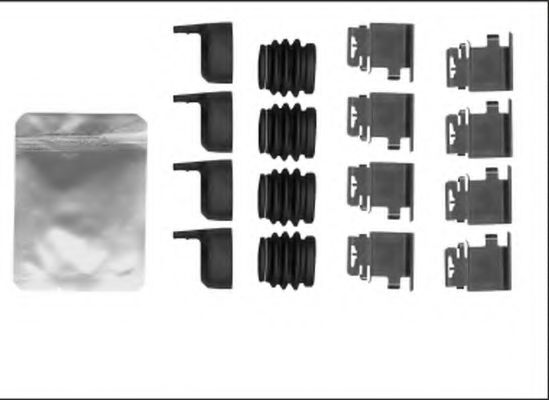 Комплектующие, колодки дискового тормоза HELLA PAGID 8DZ 355 206-001