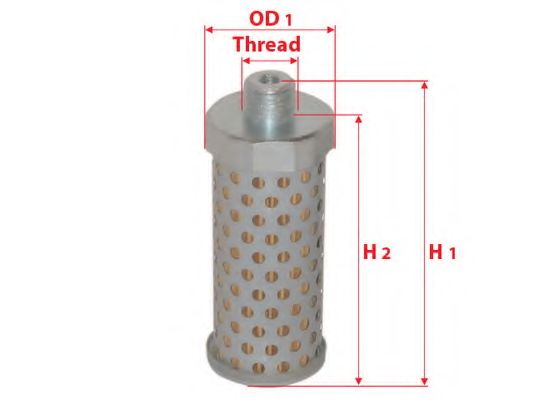 Топливный фильтр SAKURA  Automotive F6403