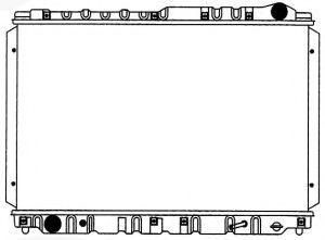 Радиатор, охлаждение двигателя SAKURA  Automotive 1271-0207