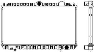 Радиатор, охлаждение двигателя SAKURA  Automotive 1321-0220