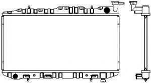 Радиатор, охлаждение двигателя SAKURA  Automotive 1340-0104