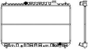 Радиатор, охлаждение двигателя SAKURA  Automotive 1460-0114