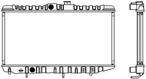 Радиатор, охлаждение двигателя SAKURA  Automotive 1461-0238