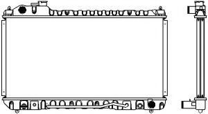 Радиатор, охлаждение двигателя SAKURA  Automotive 1461-0283