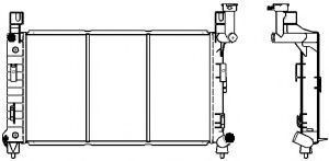 Радиатор, охлаждение двигателя SAKURA  Automotive 2092-8503