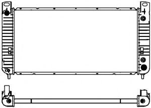 Радиатор, охлаждение двигателя SAKURA  Automotive 3081-1013